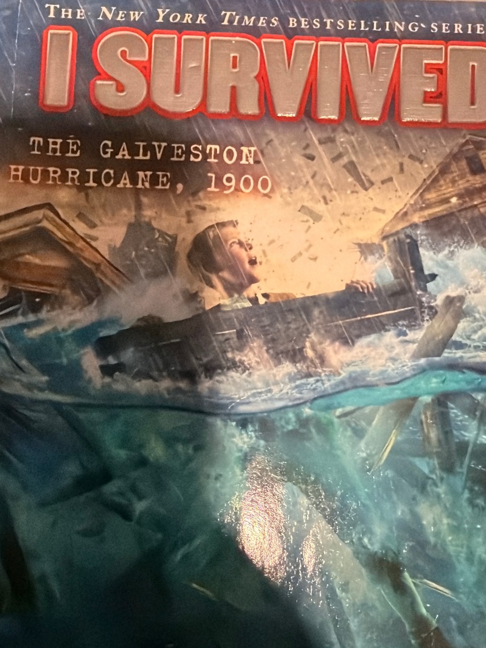 I Survived: The Galveston Hurricane, 1900 - Kids Poster in Blue